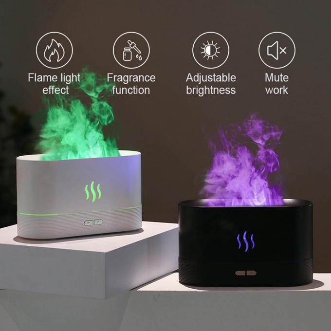 RGB 라이트 색상 변경 USB 플레임 습기장 LED 에센셜 오일 불 플레임 스마트 아로마 디퓨저 침실 홈 오피스 1