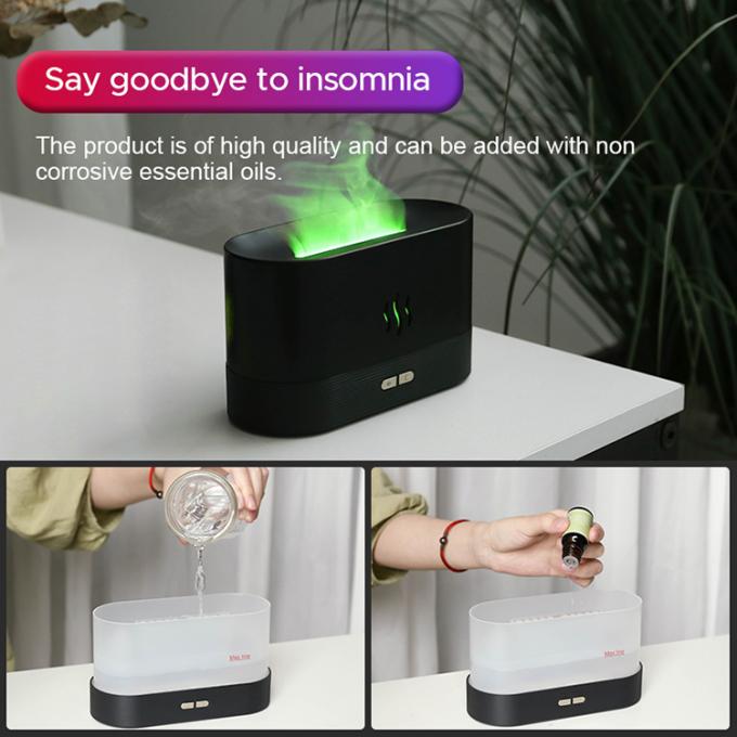 RGB 라이트 색상 변경 USB 플레임 습기장 LED 에센셜 오일 불 플레임 스마트 아로마 디퓨저 침실 홈 오피스 7