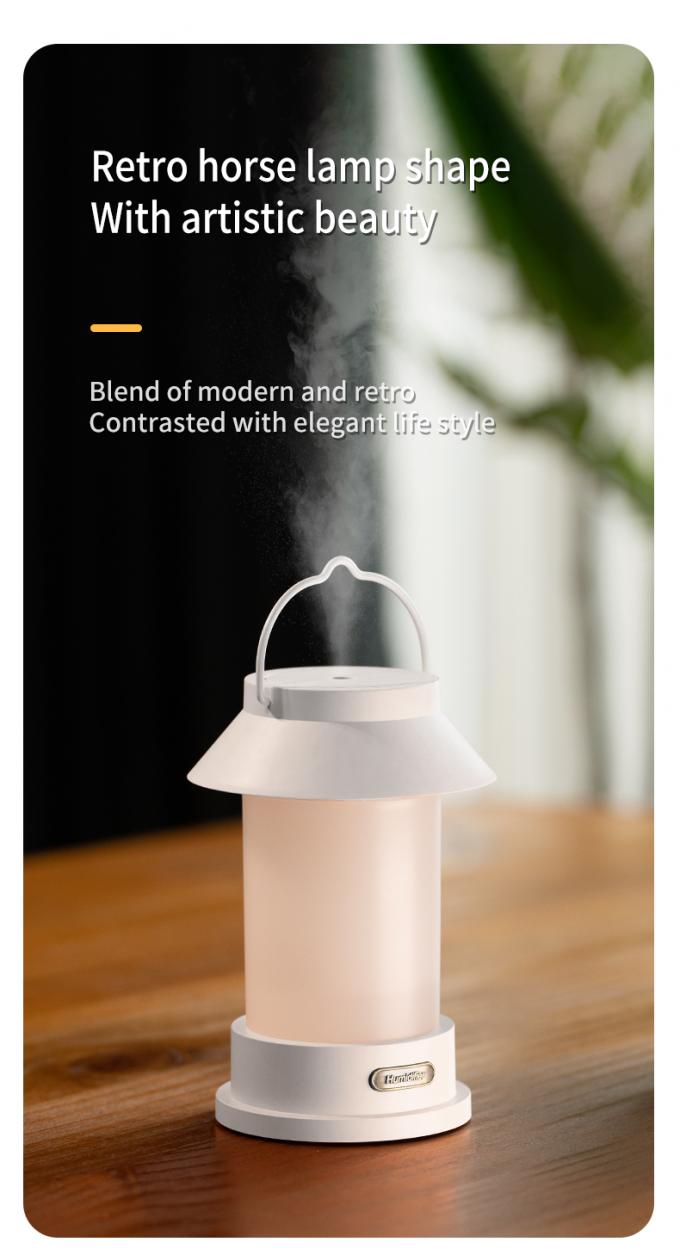 400ml USB 무선 크리에이티브 디자인 휴대용 캠핑 랜턴 모양 디퓨저 서식형 야외 냉동 안개 수습기 4