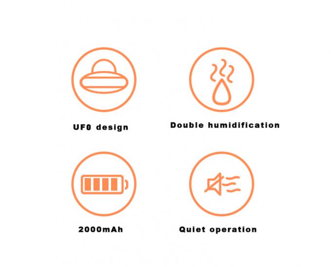 무선 재충전 400ml UFO 우주비행사 수습기 USB 5V 1