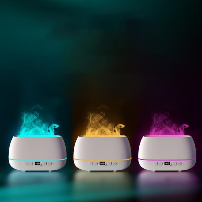 2023 새 디자인 초음파 불꽃 확산기 200ml RGB 라이트 불꽃 수습기 원격 제어 장치로 가정용 향기 확산기 0