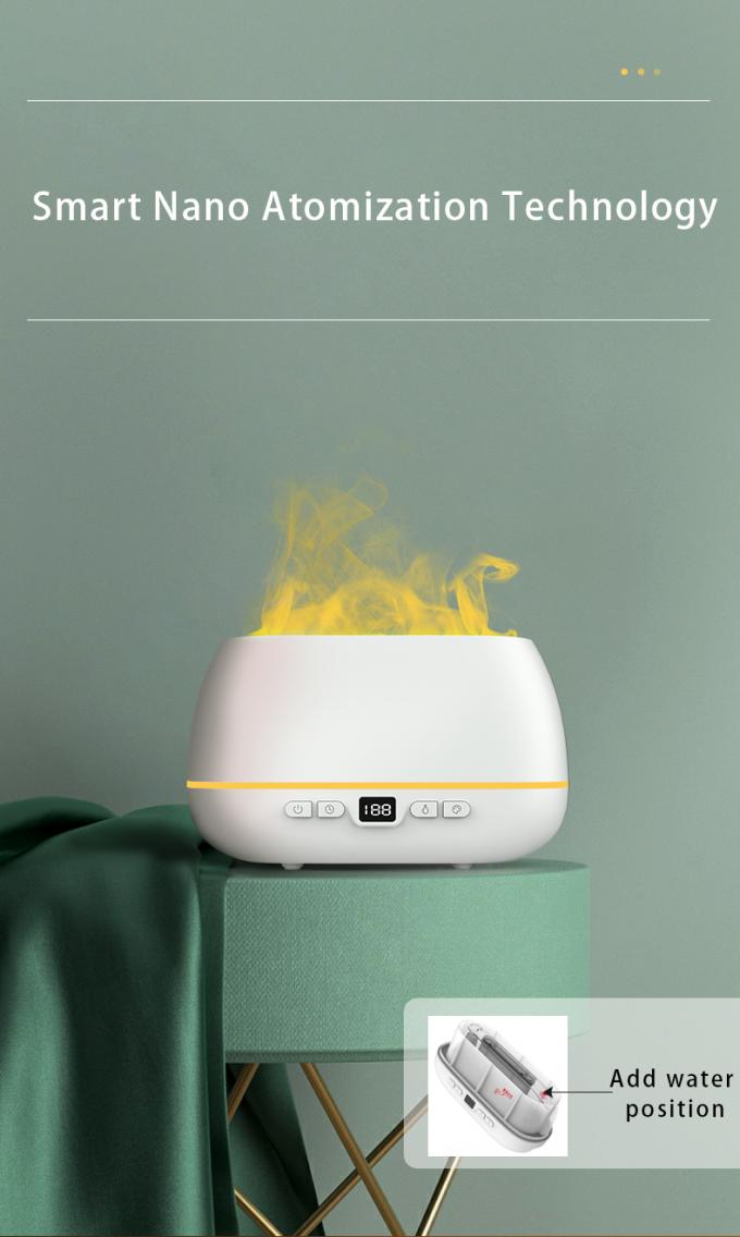 2023 새 디자인 초음파 불꽃 확산기 200ml RGB 라이트 불꽃 수습기 원격 제어 장치로 가정용 향기 확산기 4