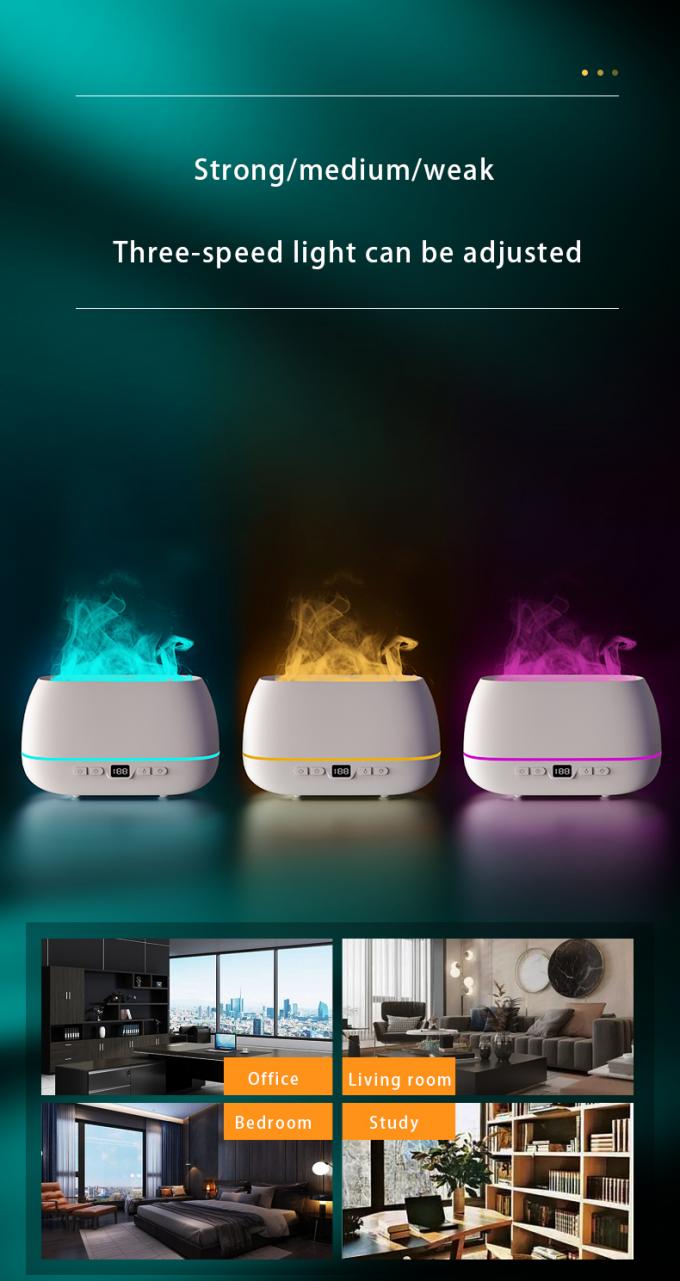2023 새 디자인 초음파 불꽃 확산기 200ml RGB 라이트 불꽃 수습기 원격 제어 장치로 가정용 향기 확산기 6