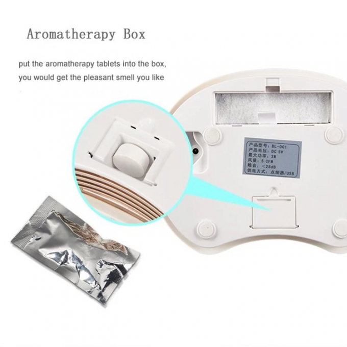 HOMEFISH USB 가동 스마트 자동차 공기 정화기 181x130x36mm 5