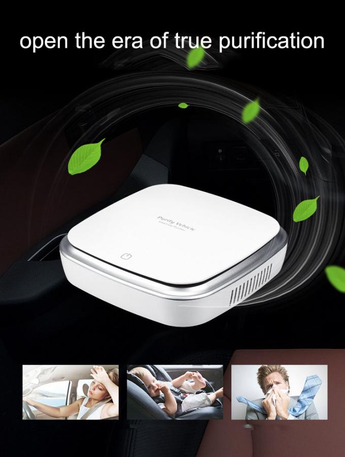 HOMEFISH ABS 헤파 필터 자동차 공기 정화기 DC5V LED 조명 4