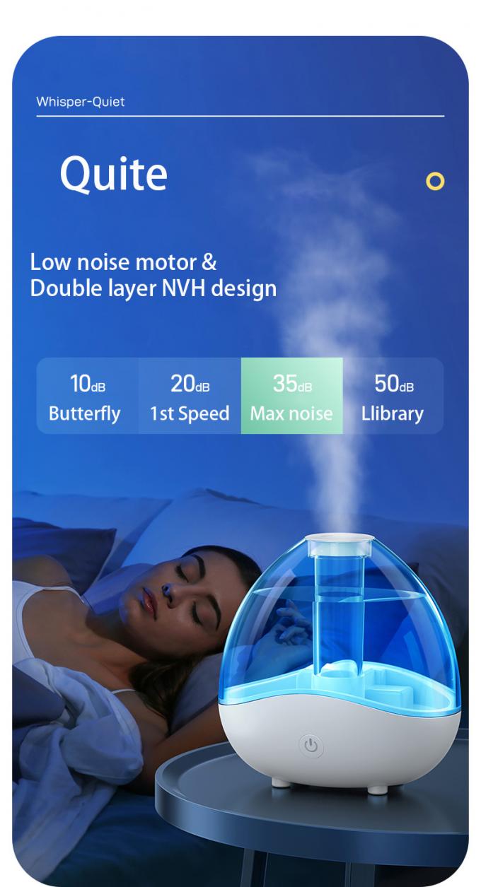 HOMEFISH 초음파 원자화 수습기 150mL/H-250mL/H 야간 빛과 함께 큰 안개 출력 11