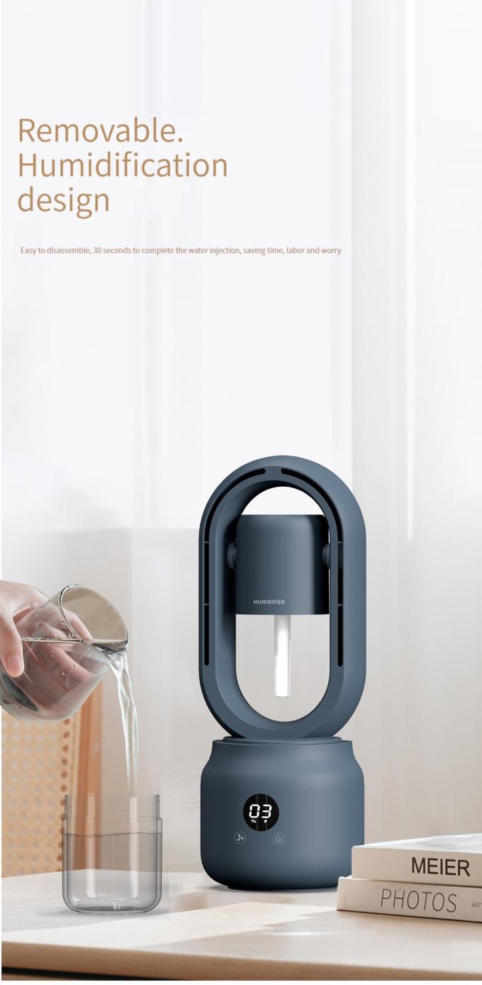 300ml 2인1 에어컨 습기 밸리스 팬 2000mAh 재충전 배터리 8