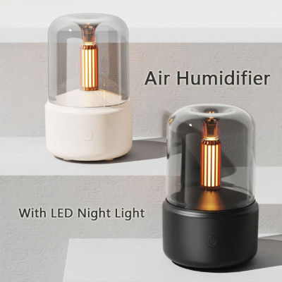 좋은 가격 H2o 스프레이 안개 제조기 Fogger Aroma Diffuser 에센셜 오일 자동차 공기 습기장 미니 대기 시뮬레이션 촛불 빛 습기장 온라인으로