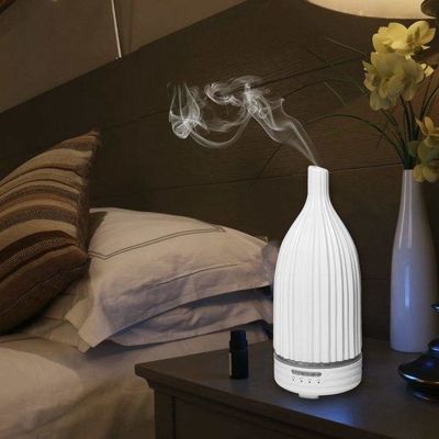 뜨거운 판매 120ml 우아한 가정용 조용한 오일 디퓨저 세라믹 향수 향수 디퓨저 초음파 세라믹 향수 디퓨저